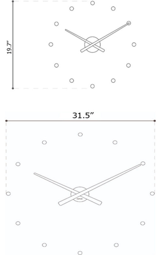 Nomon OJ Numbers Clock