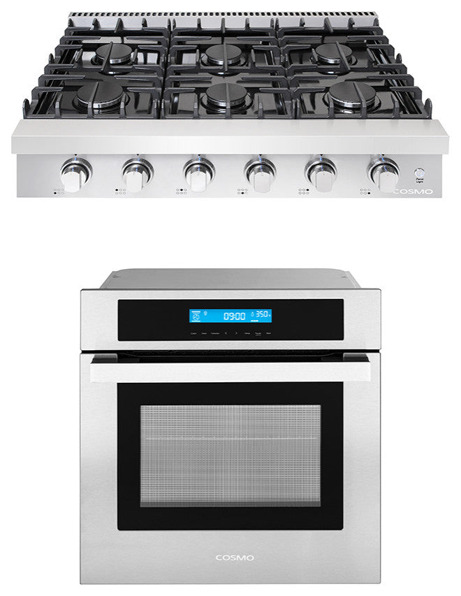 2-Piece Kitchen Package, 36" Gas Cooktop & 24" Electric Wall Oven