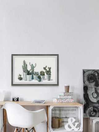 "Growing Cactus and Succulents" Framed Painting Print