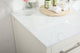 Isabel Single Bathroom Vanity, White, 60", Without Backsplash