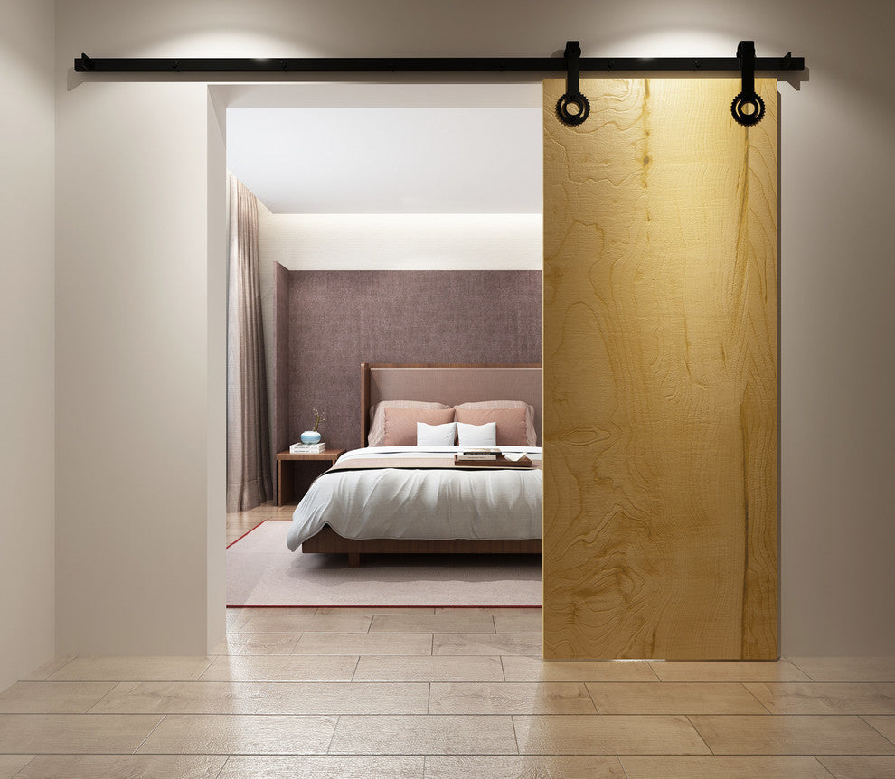 Vancleef Sliding Barn Door Hardware for Single Door, Gear Design, 15'