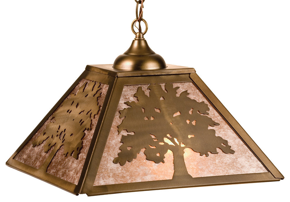 16Sq Oak Tree Pendant