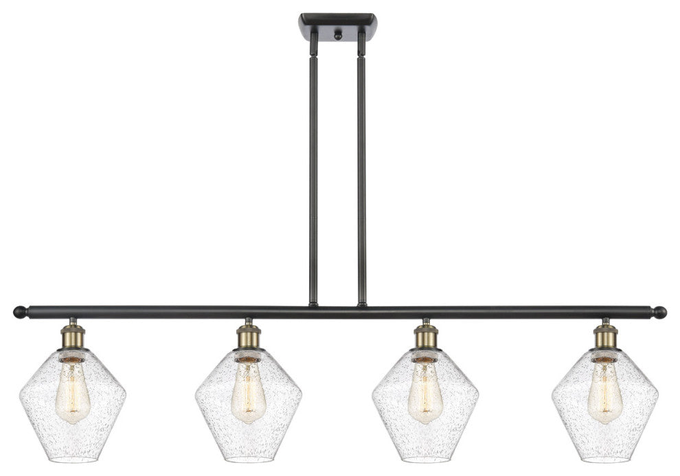 Innovations 516-4I-BAB-G654-8 4-Light Island Light, Black Antique Brass