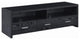 62 Inches TV Console with 3 Drawers, Black Oak