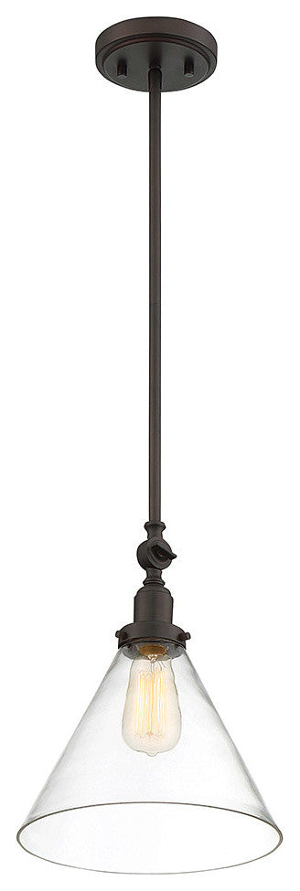 Savoy House Drake 7-9132-1-13 One Light Pendant, English Bronze