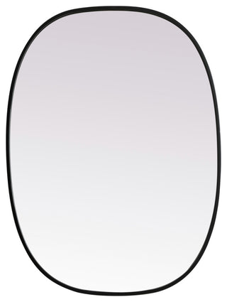 Elegant Lighting MR2B2736 Brynn 27" W x 36" H Modern Oval - Black