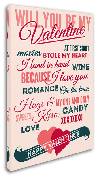 Lantern Press 'Valentines Day' Canvas Art, 22" x 32"