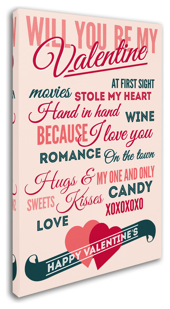Lantern Press 'Valentines Day' Canvas Art, 22" x 32"