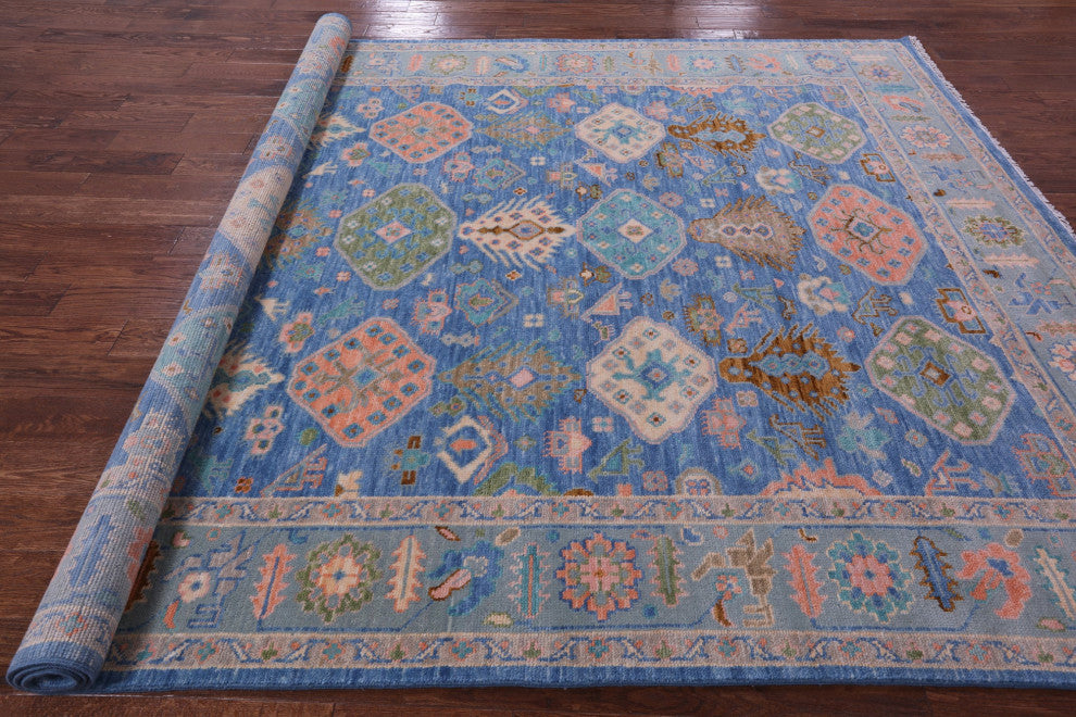 8' 2" X 10' 3" Turkish Oushak Handmade Wool Rug - Q15402