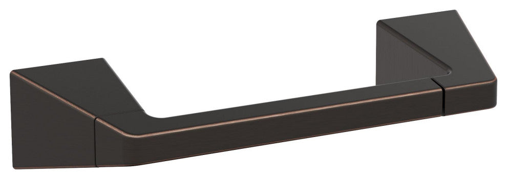 Amerock Blackrock Contemporary Pivoting Double Post Toilet Paper Holder, Oil Rub