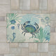 Blue Crab 4'x6' Outdoor Area Rug, 4'x6'