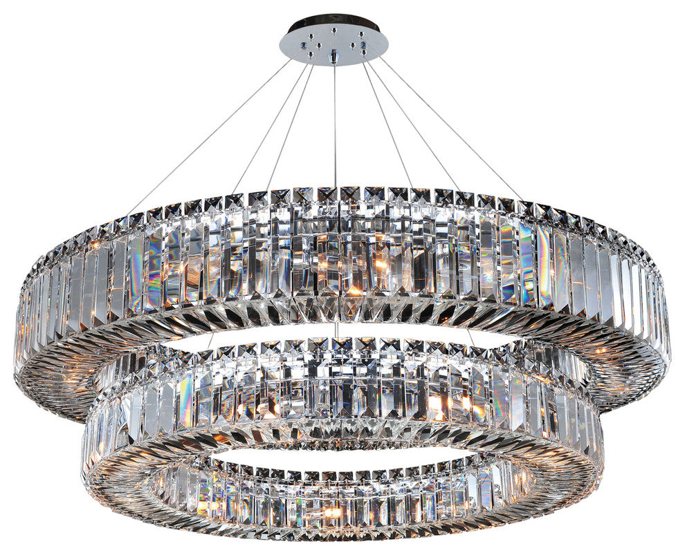 Rondelle 21-Light Modern Large Pendant by Allegri