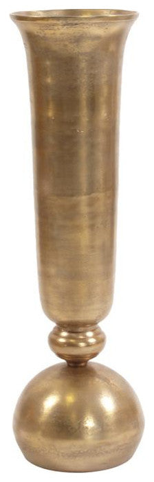 Gold Oversized Trumpet Vase