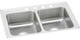 LR33195 Lustertone Classic Stainless Steel 33" Double Bowl Drop-in Sink