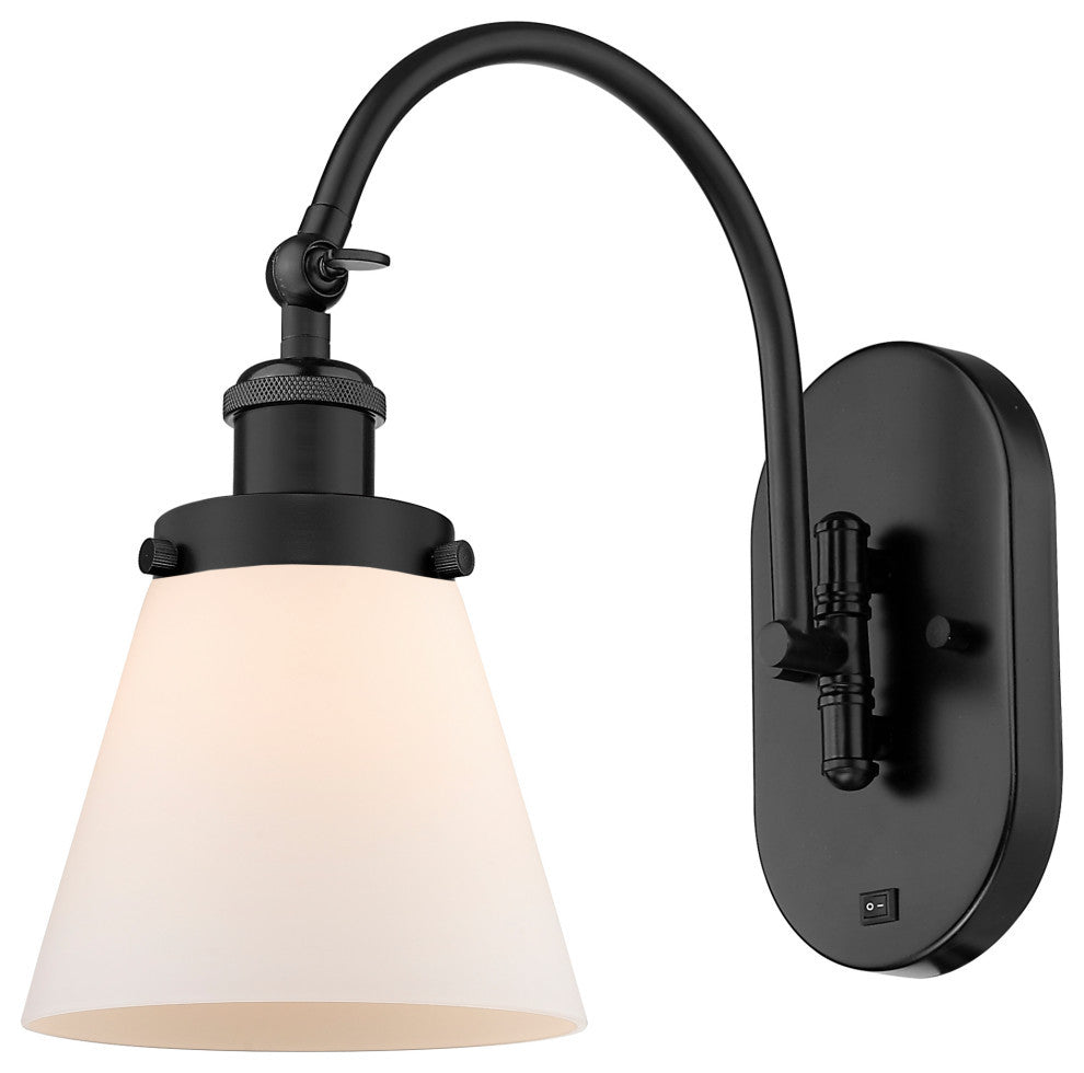 Cone Sconce, Matte Black, Matte White, Matte White