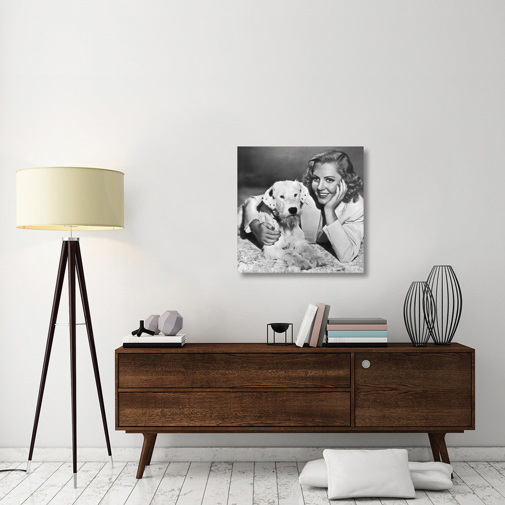 "Jean Arthur" Stretched Canvas Giclee by Hollywood Photo Archive, 30x30"