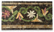 Marble Mosaic Border Listello Tile Blossom Emperador 7.1x12 Polished, 1 piece