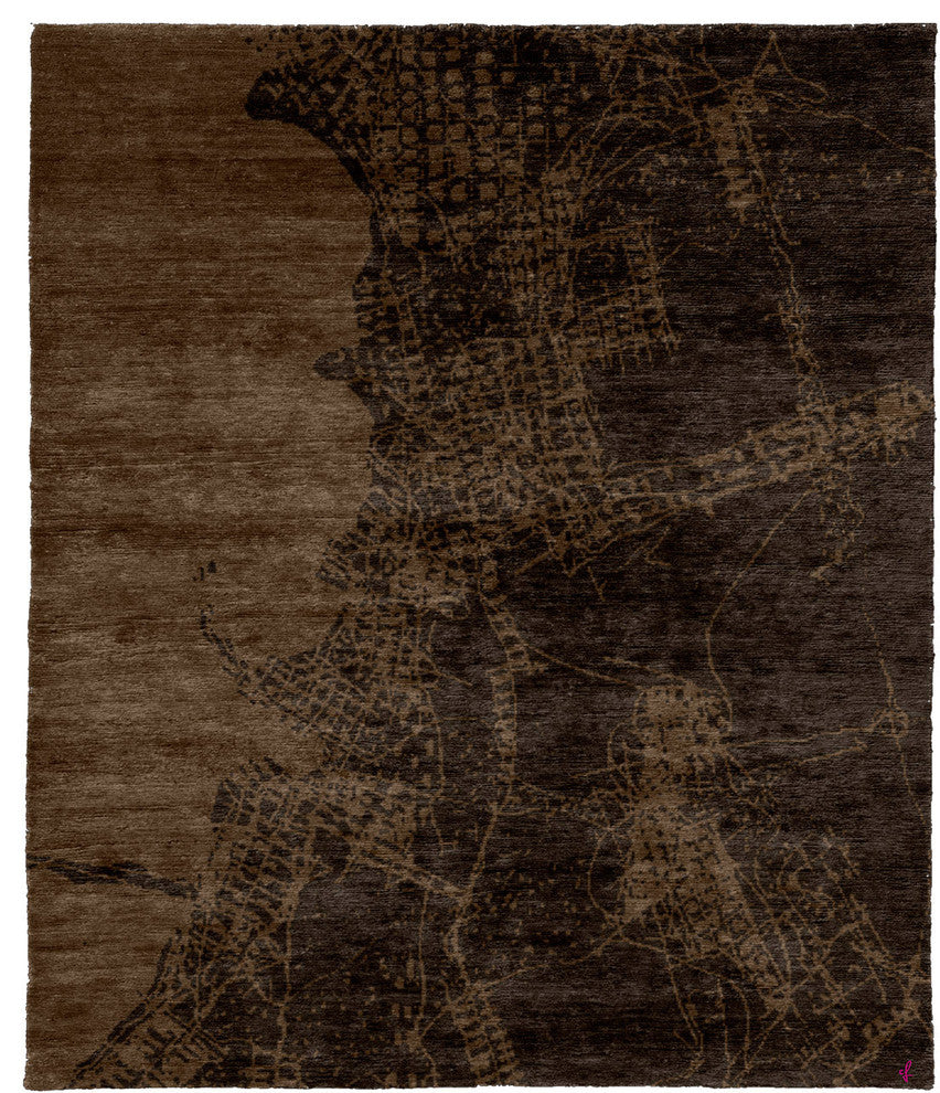 Maarat A Hand Knotted Tibetan Rug, 6'x9'