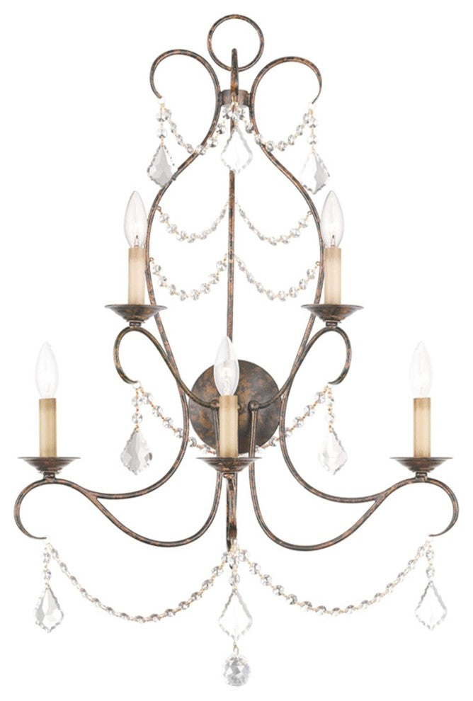 Livex Lighting 5 Light Vbr Wall Sconce - 6445-71