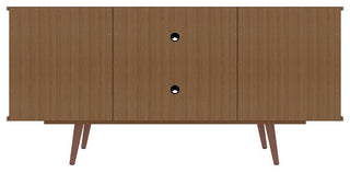 Hampton 53.54 TV Stand in Off White and Maple Cream