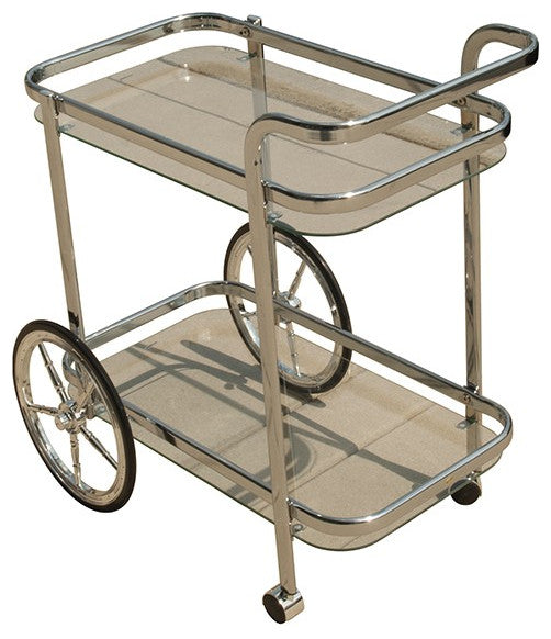 Modern Rolling Bar Cart Serving Trolley