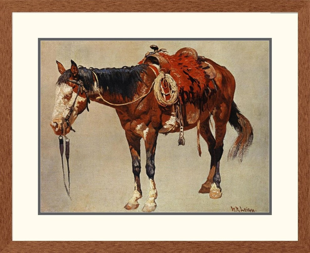 "Navajo Pony" Framed Digital Print by William R. Leigh, 33x27"