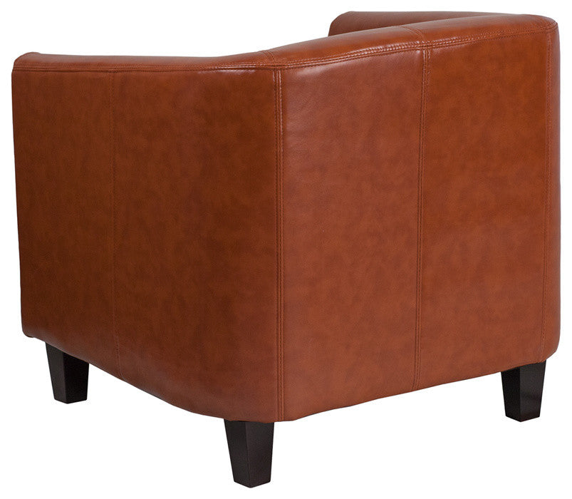 Cognac Leather Lounge Chair