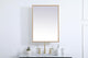 Metal Mirror Medicine Cabinet 20"x28", Brass Finish