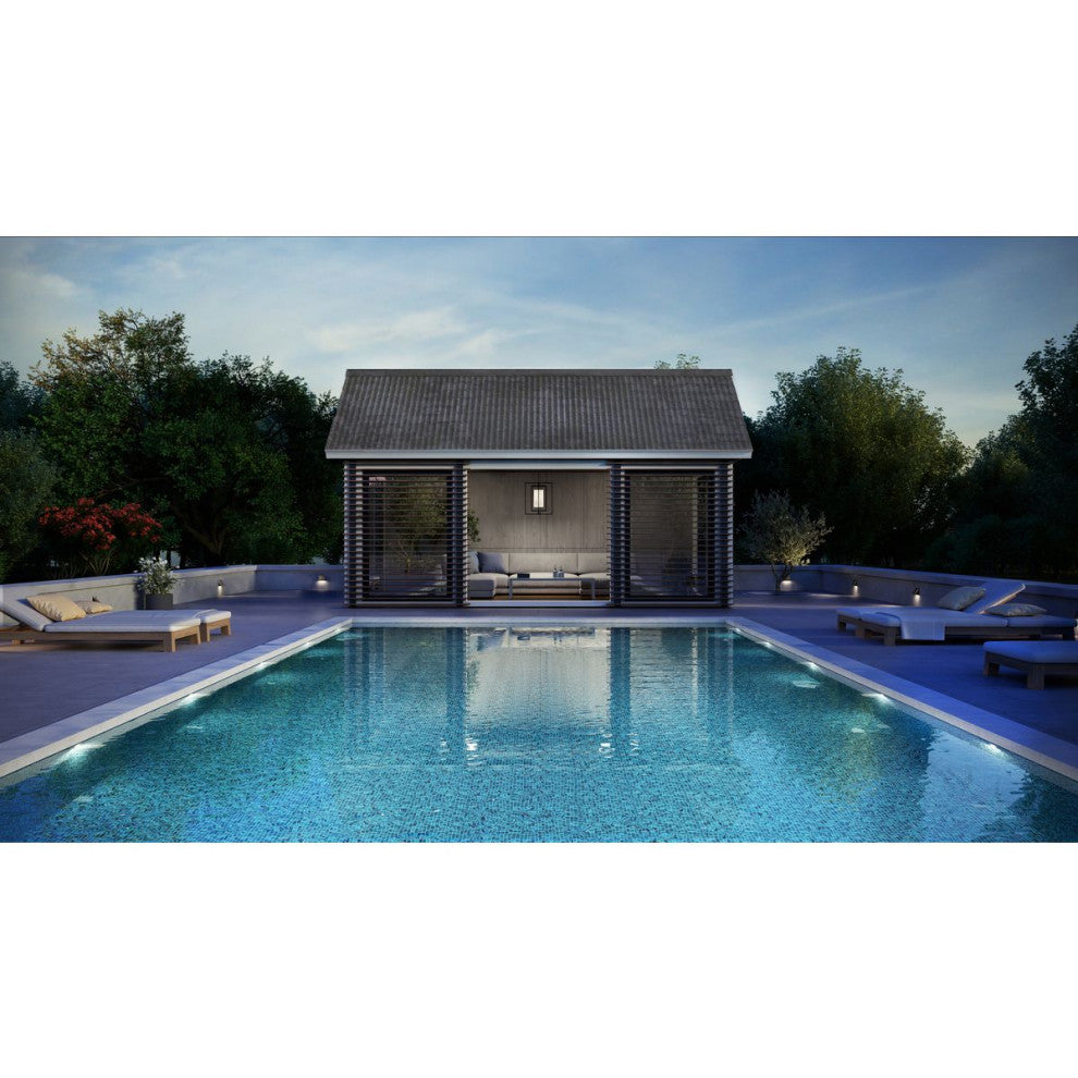 POINT DUMEÂ® Wakecrest LED Matte Black Outdoor Wall Lantern with DURASHIELD