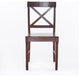 GDF Studio 7-Piece Sambora Farmhouse Dining Set With Rich Mahogany Chairs, Natural Oak