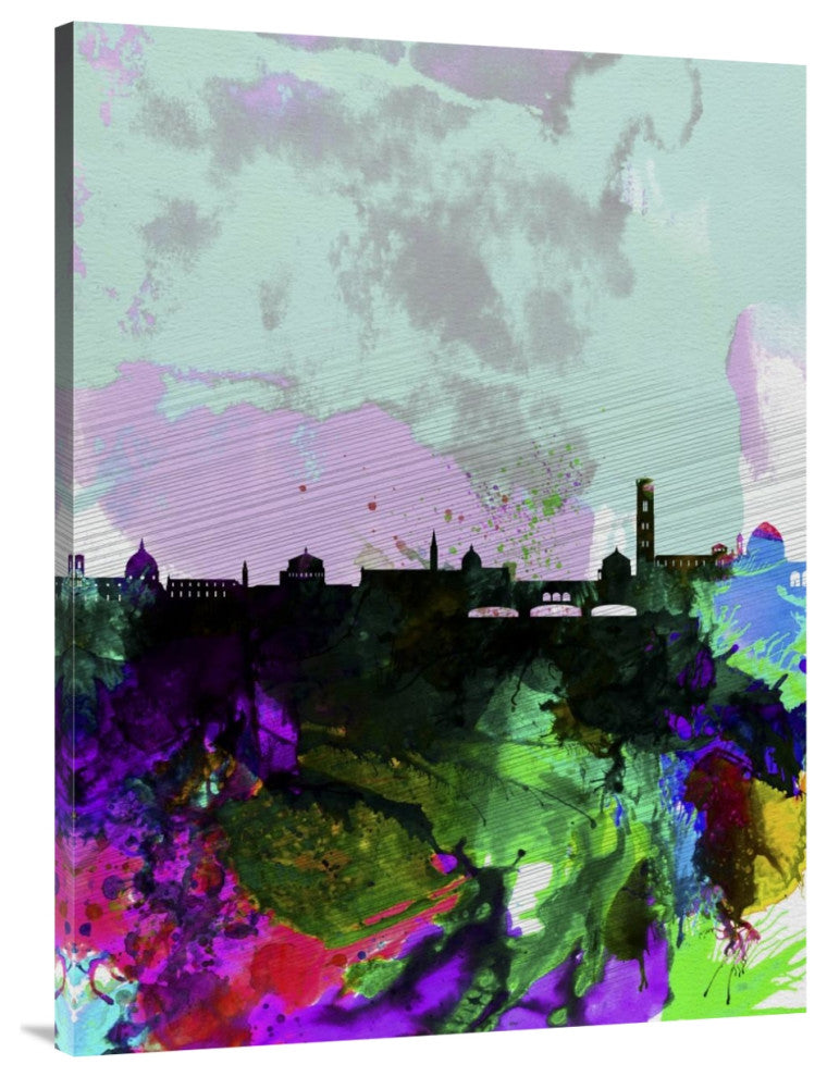 "Florence Watercolor Skyline" Fine Art Print