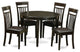 Boca5-Cap-Lc, 5-Piece Nook Dining Set, Table and 4 Chairs