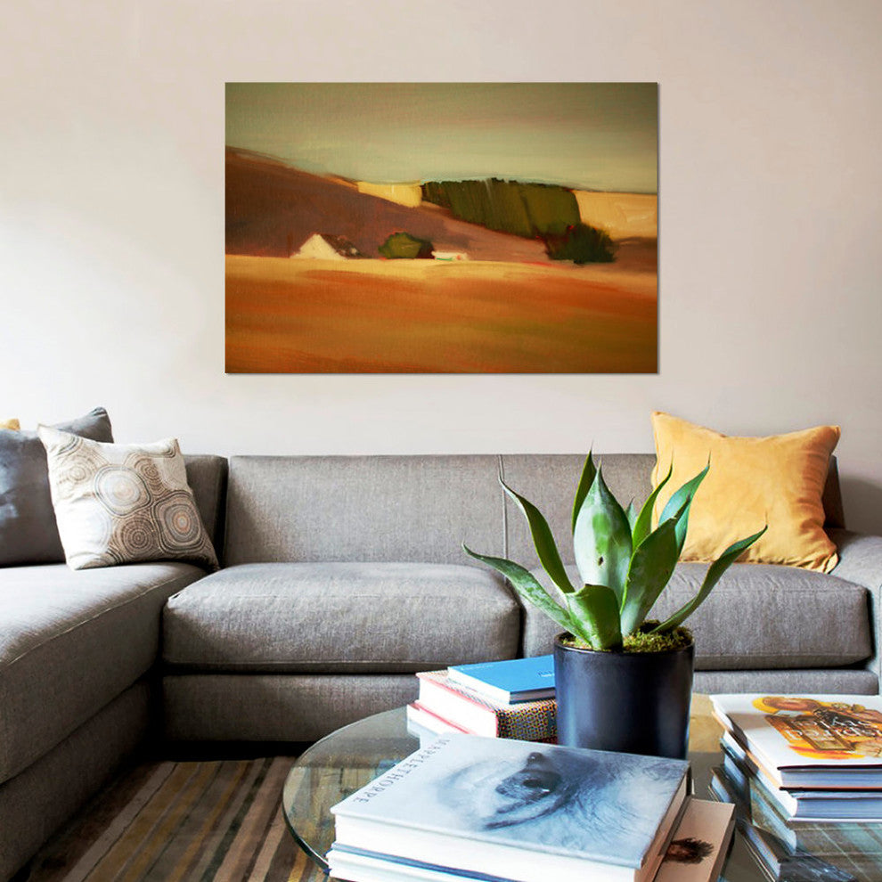 "Over The Hill II" by Eddie Barbini, Canvas Print, 18"x12"