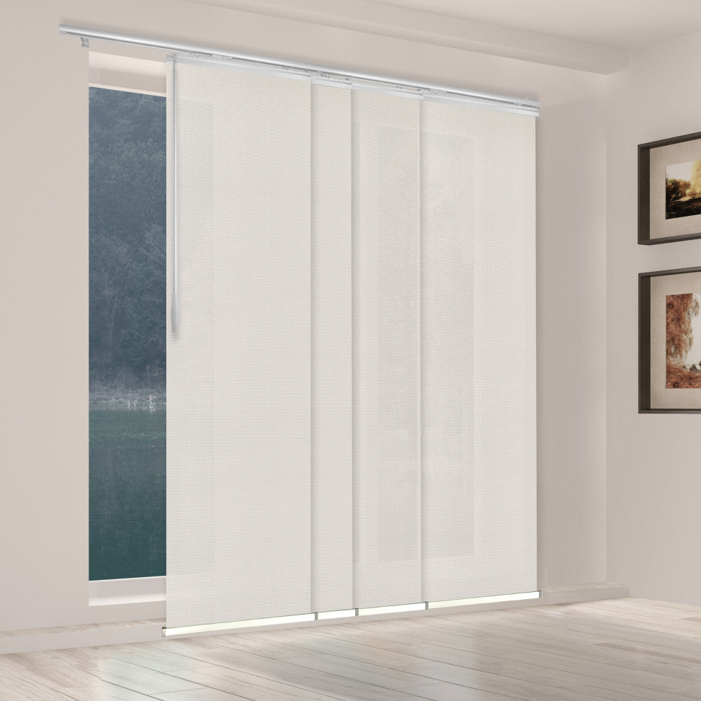 Nikolina 4-Panel Track Extendable Vertical Blinds 48-88"W