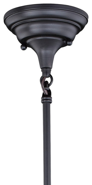 Huntley 12-in Pendant Clear Glass Oil Rubbed Bronze