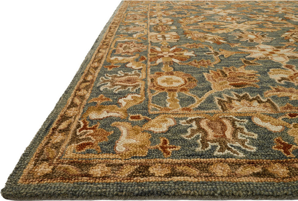 Victoria Rug, Slate / Slate, 7'9"x9'9"