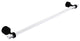 Pacific Grove 30" Shower Door Towel Bar, Matte Black
