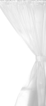 Vinyl Window Curtain in Frosty Clear