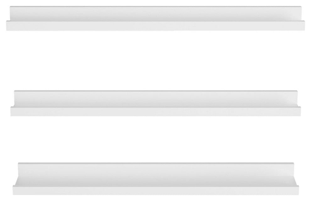 Welland Floating Shelves Wall Mounted Wall Shelves Set of 3, 36"