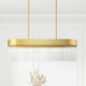 Livex Lighting Norwich 4 Light Soft Gold Linear Chandelier