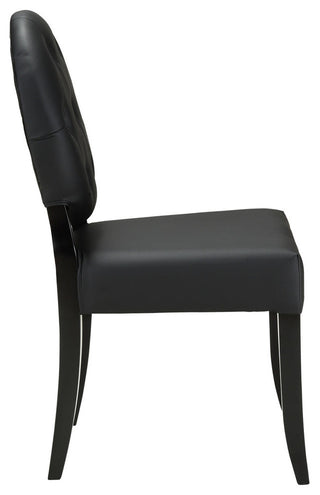 Modern Contemporary Kitchen Dining Side Chair Set of 4 Black