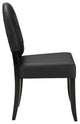 Modern Contemporary Kitchen Dining Side Chair Set of 4 Black