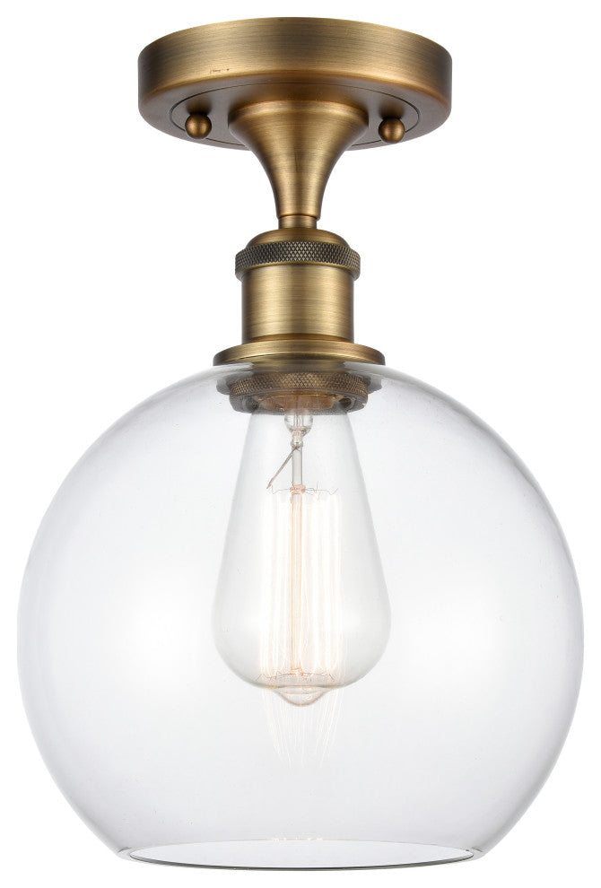 Innovations Lighting 516-1C-BB-G122-8 Athens 1 Light 8" Semi-Flush Mount