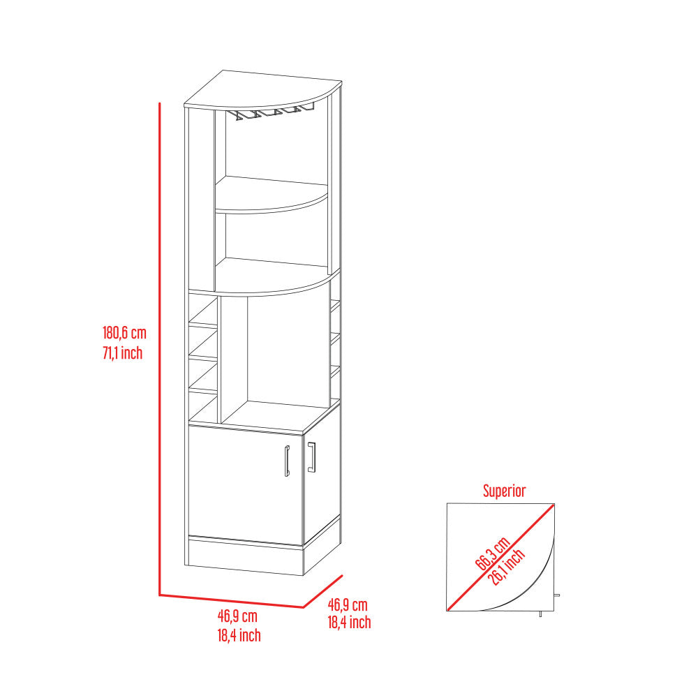 Egina Bar cabinet, White