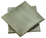 Chevron Jacquard Valance and Pillow Shell Sets , Deep Teal, 20" X 20" / 56" X 19