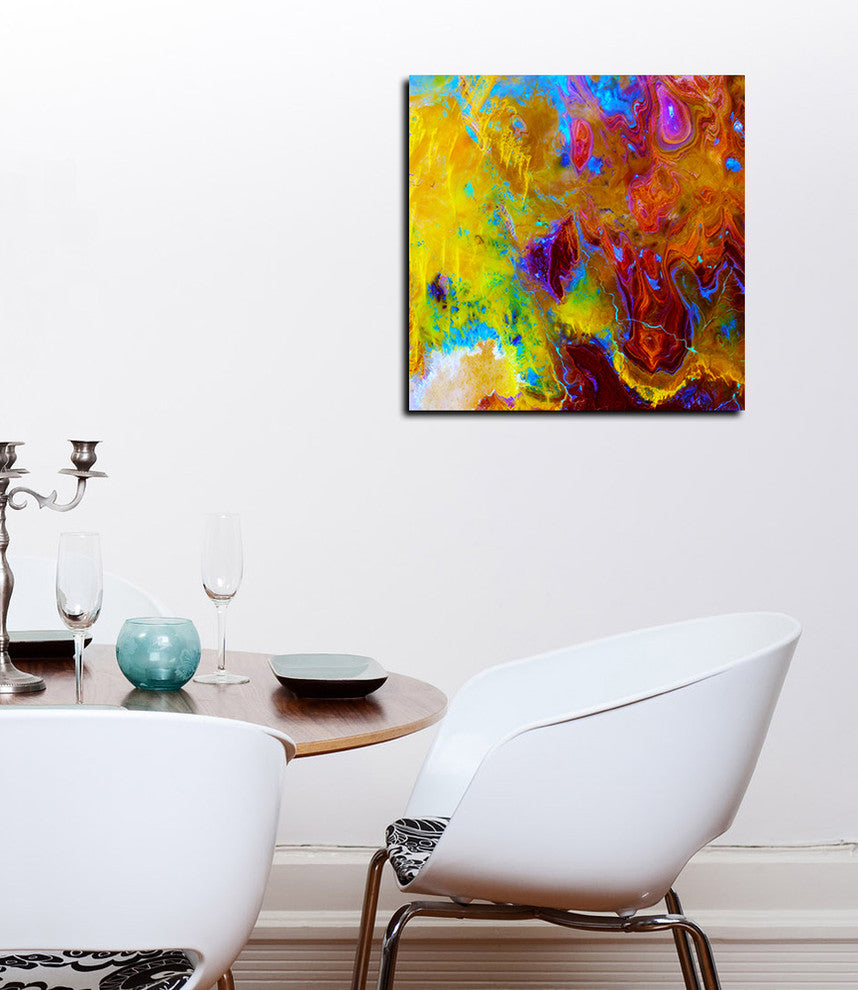 Epic Graffiti "Earth As Art: Land of Terror" Giclee Canvas Wall Art, 37"x37"