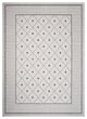 5" x 7" Gray Diamonds Indoor Outdoor Area Rug