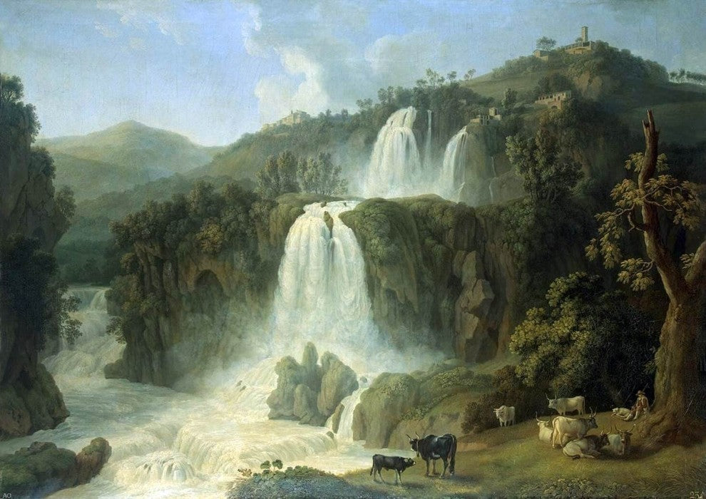Jacob Philipp Hackert Great Cascades at Tivoli Gallery Wrap Canvas