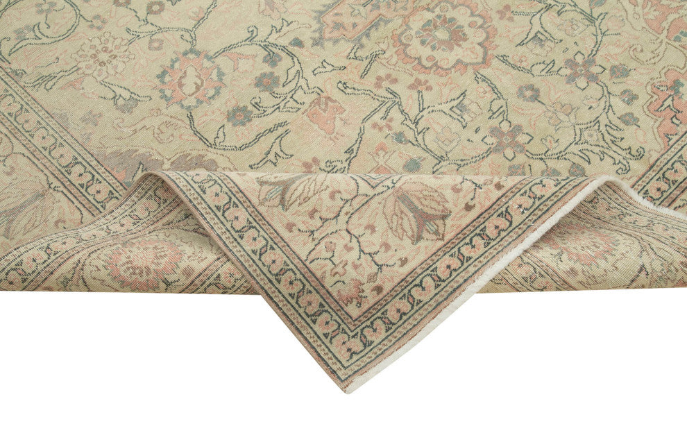 Rug N Carpet - Handmade Turkish 6' 4'' x 9' 6'' Unique Area Rug