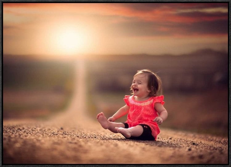 "Feelin Good" Framed Canvas Giclee by Jake Olson, 31x22"